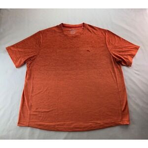 Tommy Bahama IslandZone Mens XXXL T-Shirt Orange Short Sleeve Recycled Polyester